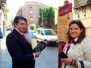 Francisco Jódar, Alcalde de Lorca junto a la concejala de Cultura y Festejos Sandra Martínez